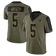 Limited Olive Youth Bryan Anger Dallas Cowboys 2021 Salute To Service Jersey