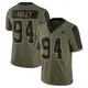 Limited Olive Youth Charles Haley Dallas Cowboys 2021 Salute To Service Jersey