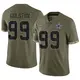 Limited Olive Youth Chauncey Golston Dallas Cowboys 2022 Salute To Service Jersey