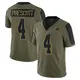 Limited Olive Youth Dak Prescott Dallas Cowboys 2021 Salute To Service Jersey