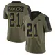 Limited Olive Youth Deion Sanders Dallas Cowboys 2021 Salute To Service Jersey