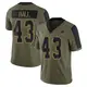 Limited Olive Youth Kemon Hall Dallas Cowboys 2021 Salute To Service Jersey