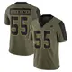 Limited Olive Youth Leighton Vander Esch Dallas Cowboys 2021 Salute To Service Jersey