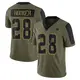 Limited Olive Youth Malik Hooker Dallas Cowboys 2021 Salute To Service Jersey