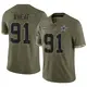 Limited Olive Youth Tyrus Wheat Dallas Cowboys 2022 Salute To Service Jersey