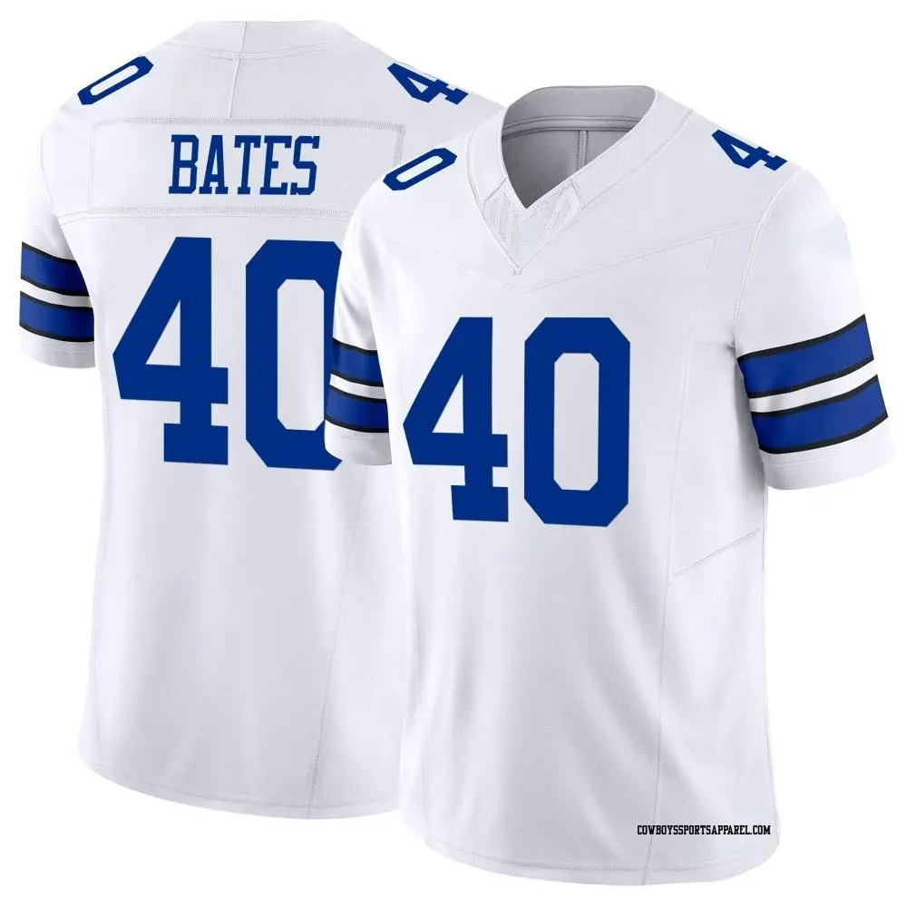 Limited White Men's Bill Bates Dallas Cowboys Vapor F.U.S.E. Jersey