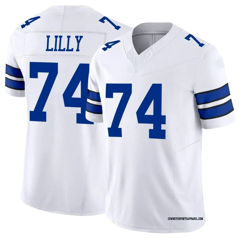 Limited White Men's Bob Lilly Dallas Cowboys Vapor F.U.S.E. Jersey