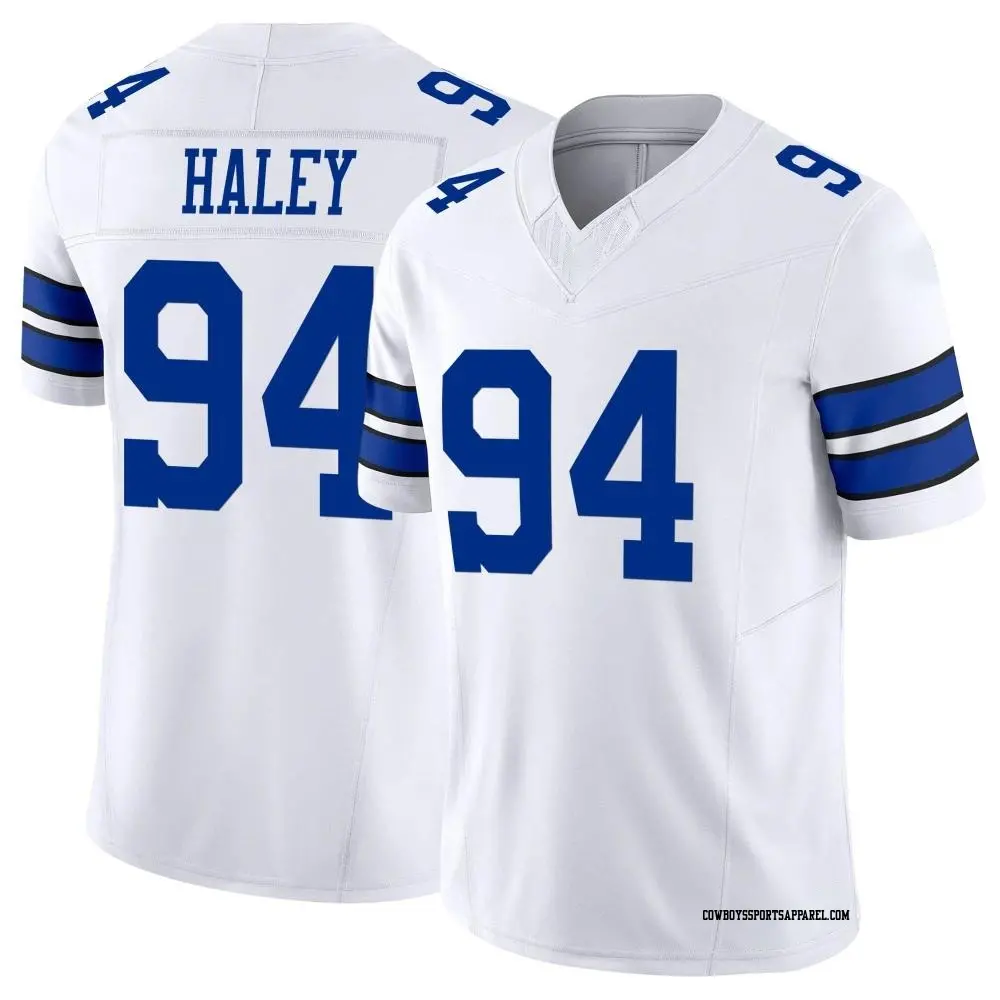 Limited White Men's Charles Haley Dallas Cowboys Vapor F.U.S.E. Jersey