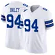 Limited White Men's Charles Haley Dallas Cowboys Vapor F.U.S.E. Jersey