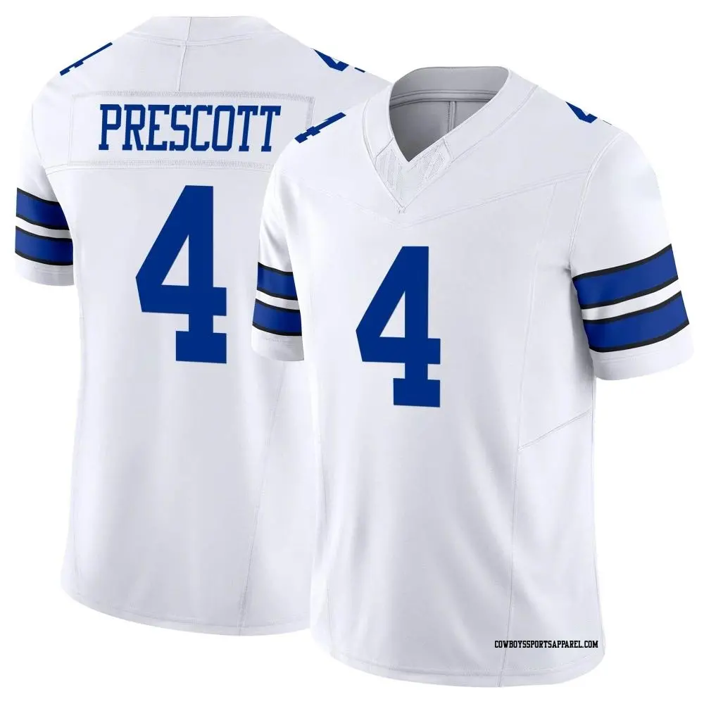 Limited White Men's Dak Prescott Dallas Cowboys Vapor F.U.S.E. Jersey