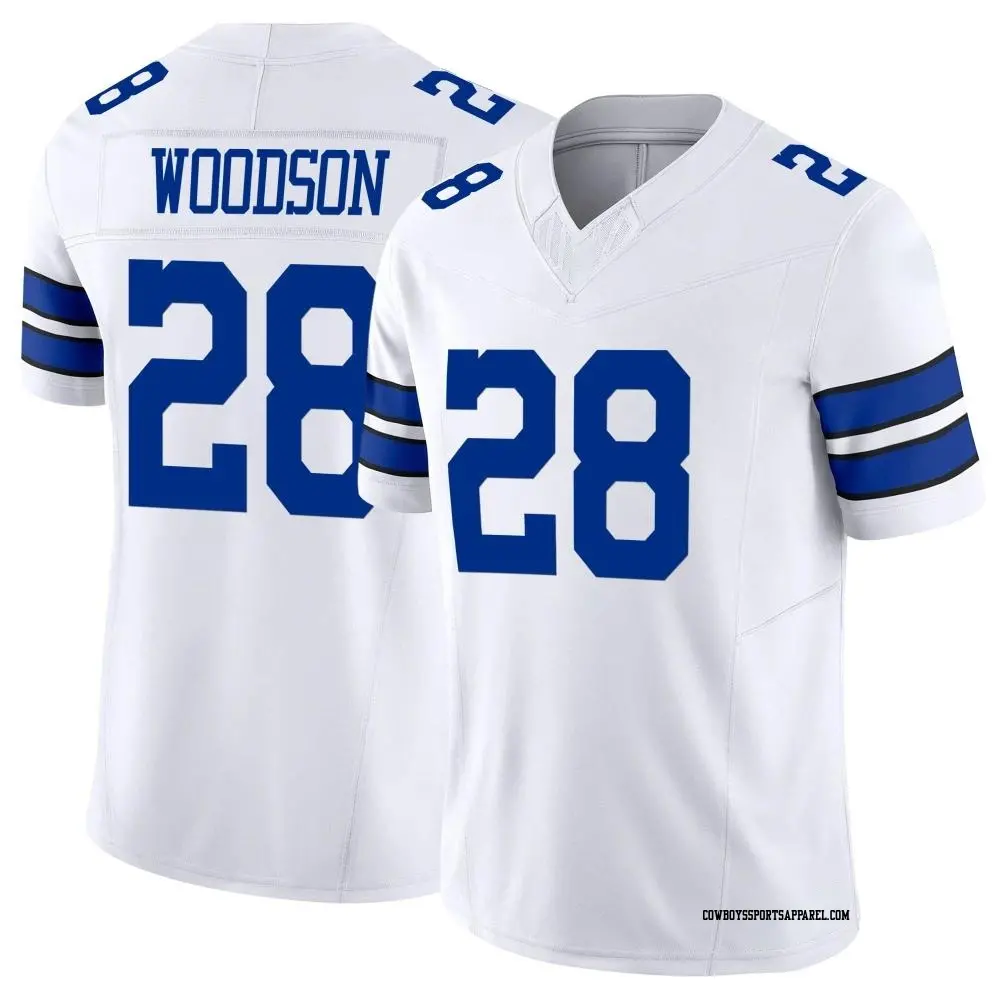 Limited White Men's Darren Woodson Dallas Cowboys Vapor F.U.S.E. Jersey