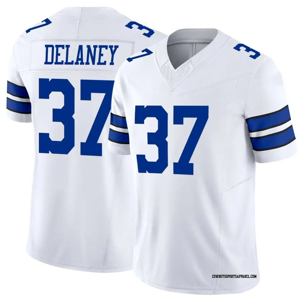 Limited White Men's Dee Delaney Dallas Cowboys Vapor F.U.S.E. Jersey