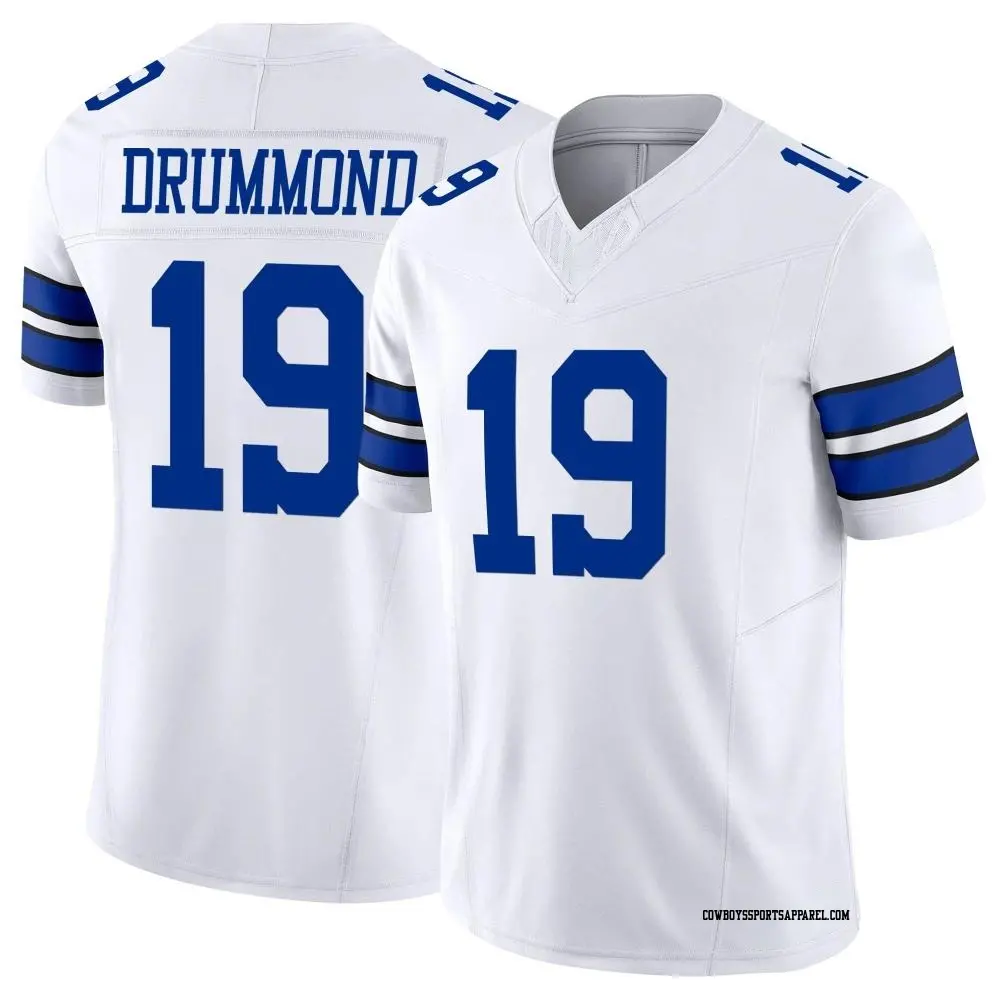 Limited White Men's Dontario Drummond Dallas Cowboys Vapor F.U.S.E. Jersey