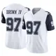 Limited White Men's Earnest Brown IV Dallas Cowboys 2nd Alternate Vapor F.U.S.E. Jersey