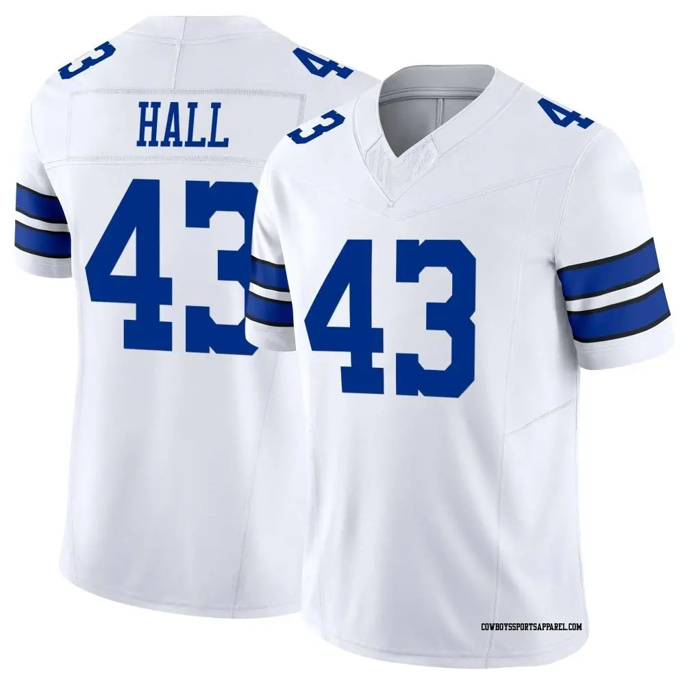 Limited White Men's Kemon Hall Dallas Cowboys Vapor F.U.S.E. Jersey