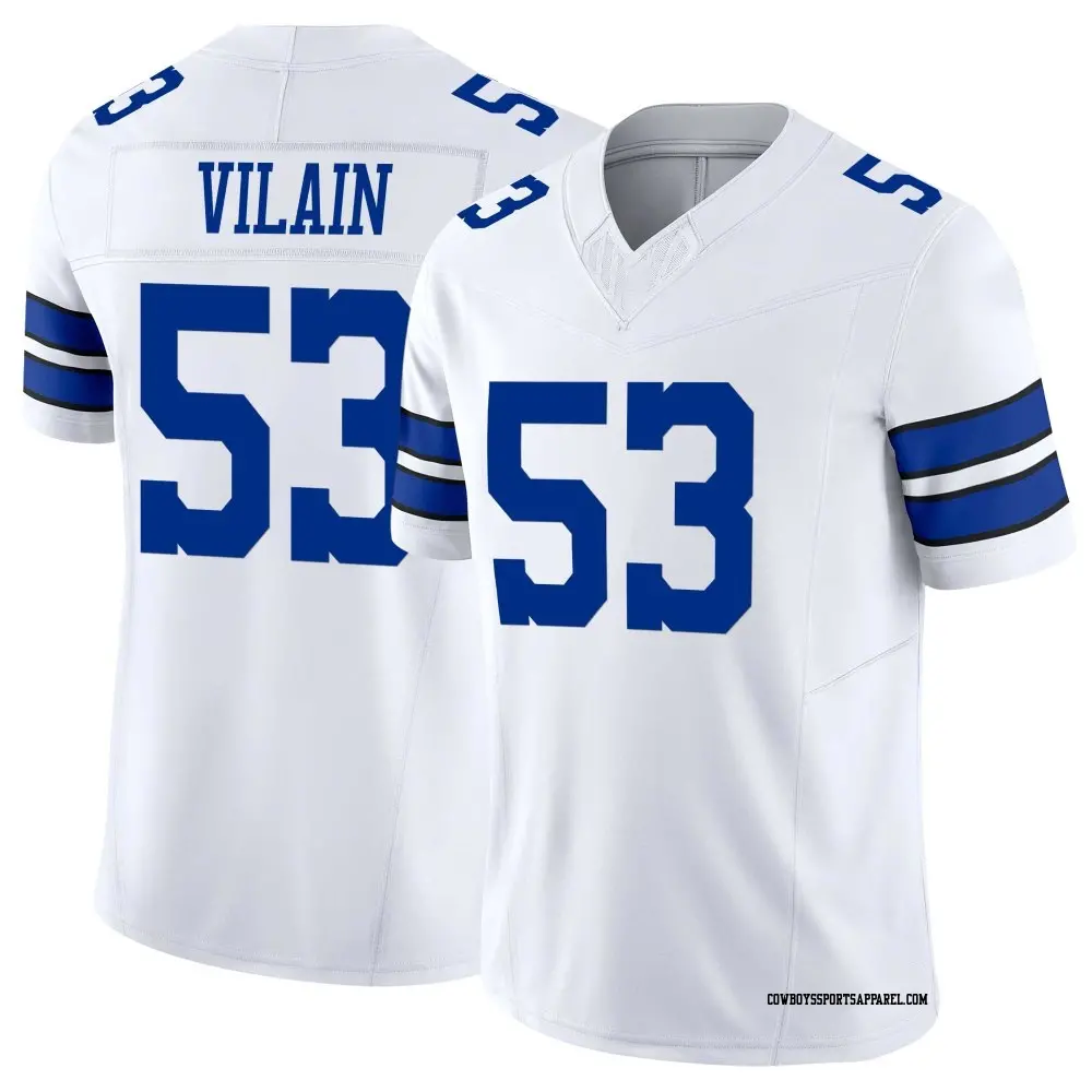 Limited White Men's Luiji Vilain Dallas Cowboys Vapor F.U.S.E. Jersey