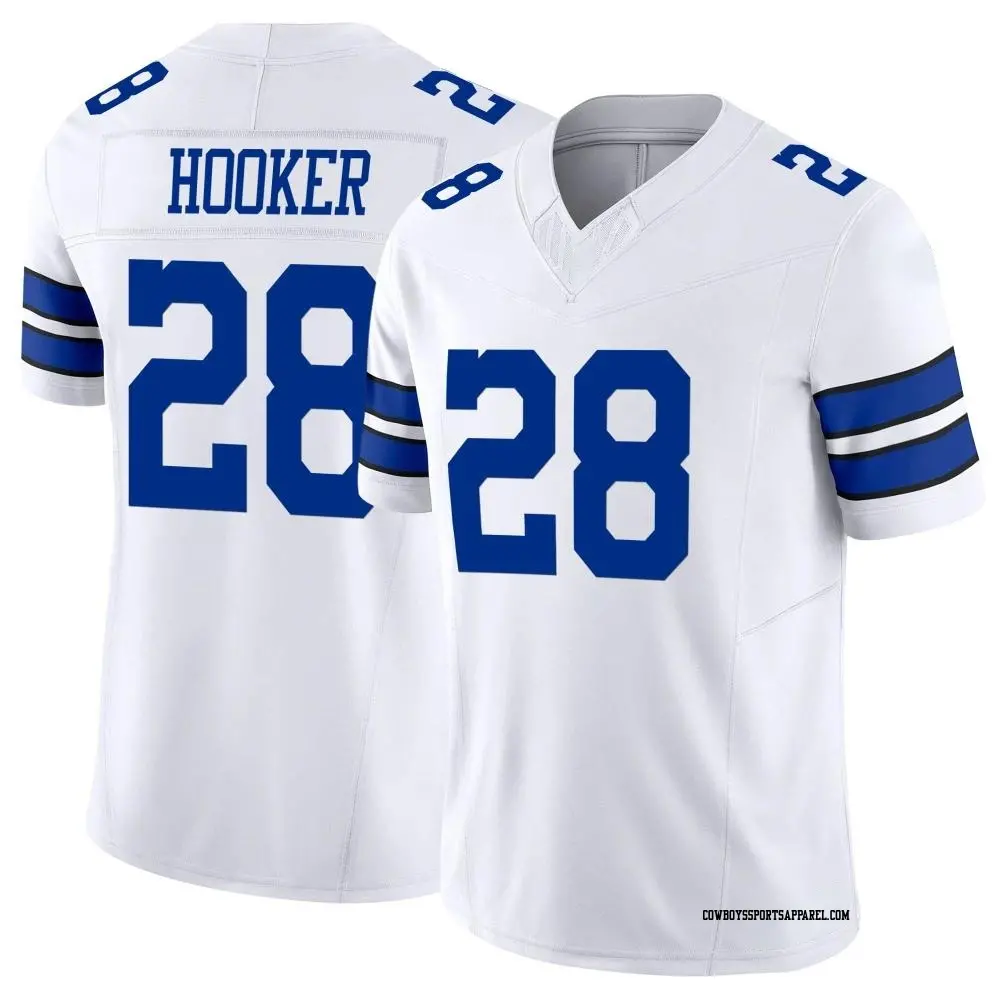 Limited White Men's Malik Hooker Dallas Cowboys Vapor F.U.S.E. Jersey