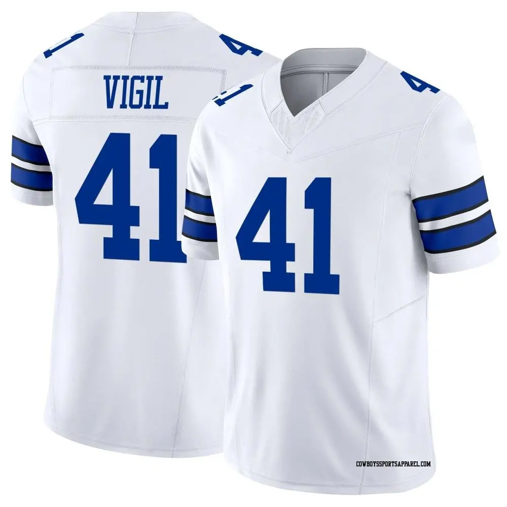 Limited White Men's Nick Vigil Dallas Cowboys Vapor F.U.S.E. Jersey