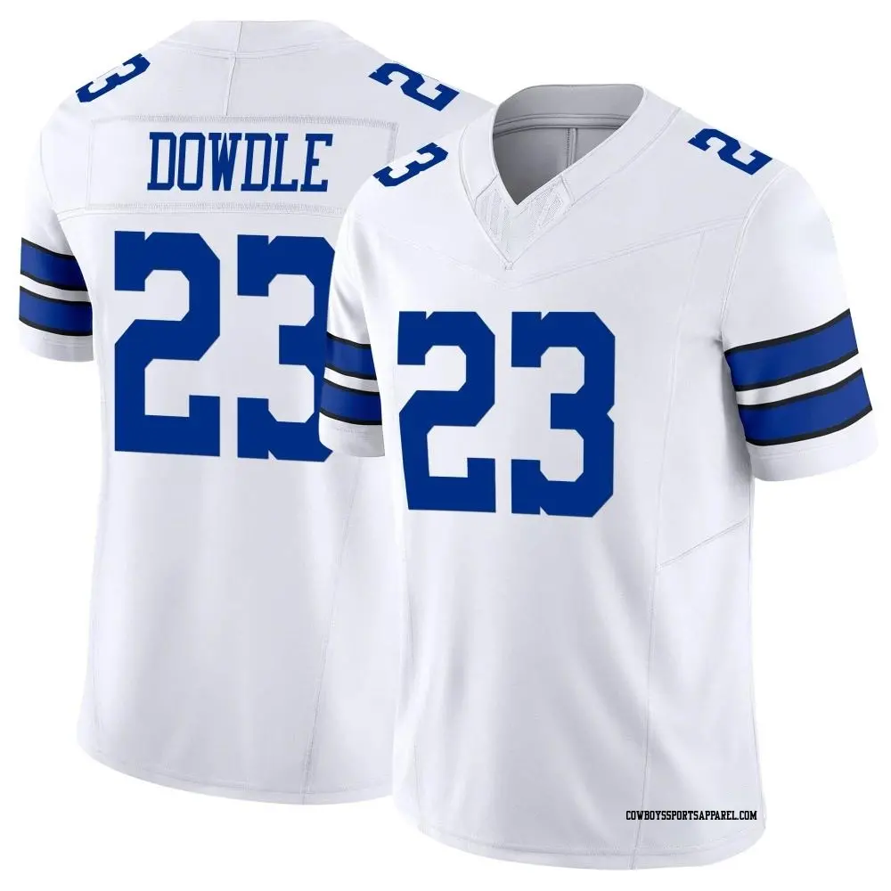 Limited White Men's Rico Dowdle Dallas Cowboys Vapor F.U.S.E. Jersey