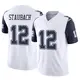 Limited White Men's Roger Staubach Dallas Cowboys 2nd Alternate Vapor F.U.S.E. Jersey