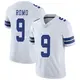 Limited White Men's Tony Romo Dallas Cowboys Vapor Untouchable Jersey