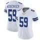 Limited White Women's Brock Mogensen Dallas Cowboys Vapor Untouchable Jersey