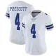 Limited White Women's Dak Prescott Dallas Cowboys Vapor Untouchable Jersey