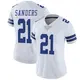 Limited White Women's Deion Sanders Dallas Cowboys Vapor Untouchable Jersey