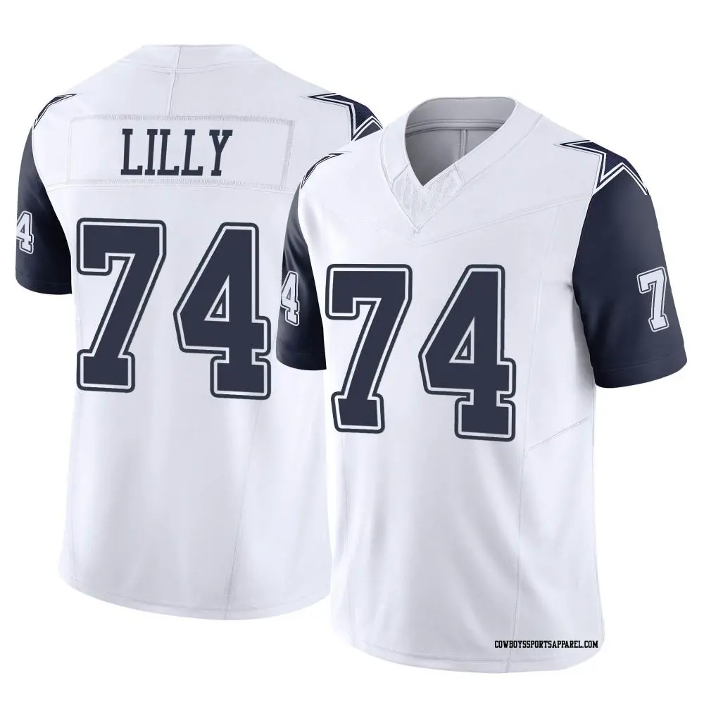 Limited White Youth Bob Lilly Dallas Cowboys 2nd Alternate Vapor F.U.S.E. Jersey