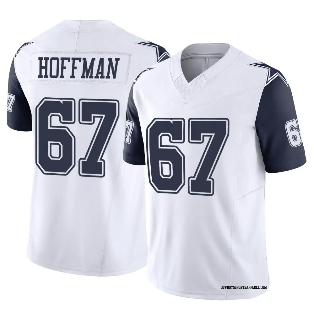 Limited White Youth Brock Hoffman Dallas Cowboys 2nd Alternate Vapor F.U.S.E. Jersey