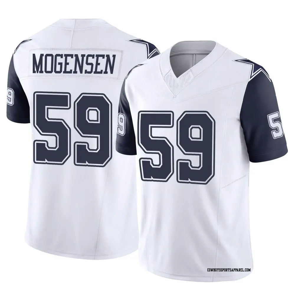 Limited White Youth Brock Mogensen Dallas Cowboys 2nd Alternate Vapor F.U.S.E. Jersey