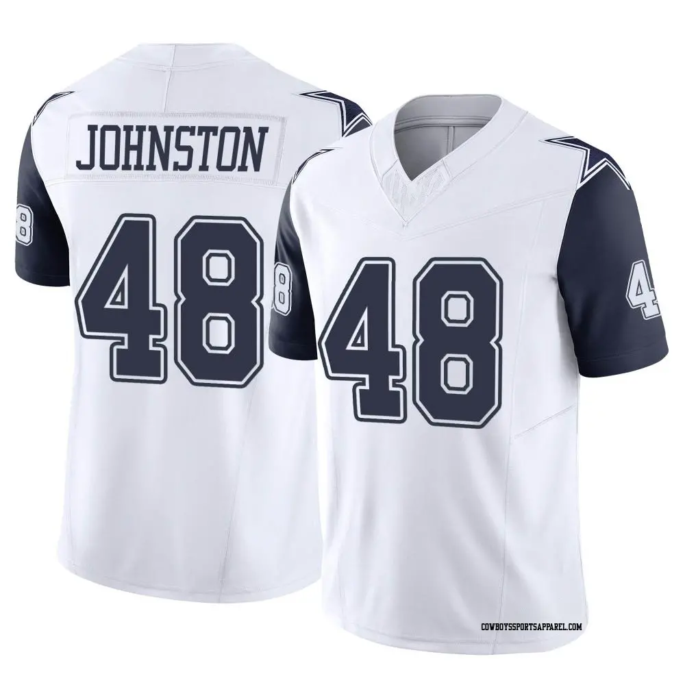 Limited White Youth Daryl Johnston Dallas Cowboys 2nd Alternate Vapor F.U.S.E. Jersey