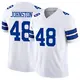 Limited White Youth Daryl Johnston Dallas Cowboys Vapor F.U.S.E. Jersey