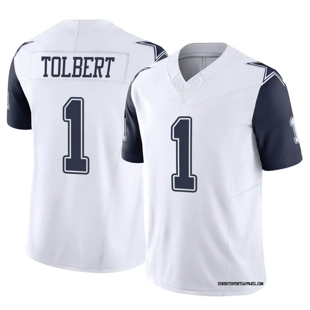 Limited White Youth Jalen Tolbert Dallas Cowboys 2nd Alternate Vapor F.U.S.E. Jersey