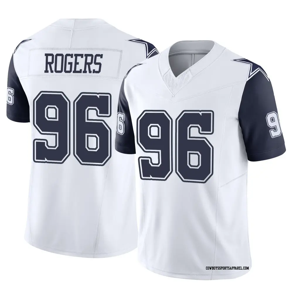 Limited White Youth Justin Rogers Dallas Cowboys 2nd Alternate Vapor F.U.S.E. Jersey