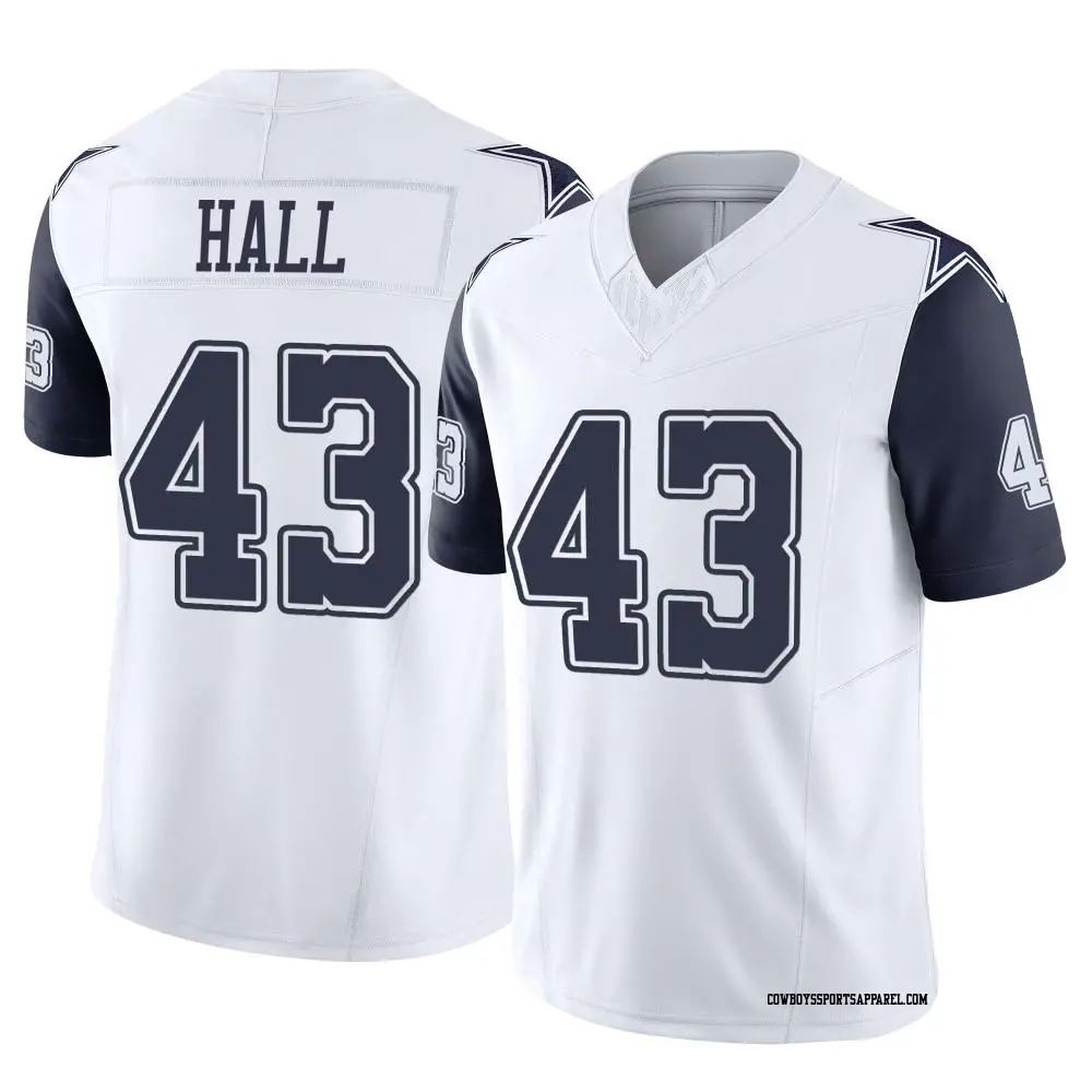 Limited White Youth Kemon Hall Dallas Cowboys 2nd Alternate Vapor F.U.S.E. Jersey