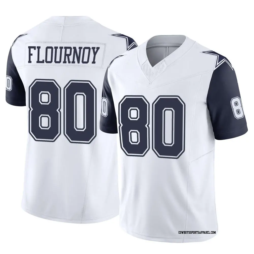 Limited White Youth Ryan Flournoy Dallas Cowboys 2nd Alternate Vapor F.U.S.E. Jersey