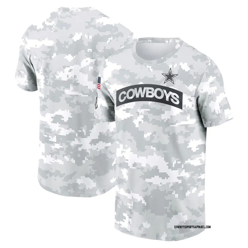 White Men's Dallas Cowboys 2024 Salute To Service Big & Tall Performance T-Shirt