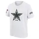 White Youth Dallas Cowboys 2024 Salute To Service T-Shirt